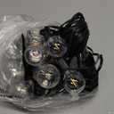 Brightown Outdoor String Lights, 50FT 25 G40 Bulbs Shatterproof Patio Lights, IP65 Waterproof Dimmable Hanging Connectable Globe LED Outdoor Lights for Backyard, Bistro, Porch, Deck, Balcony (Black)