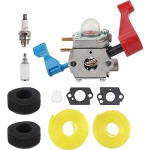Carbhub C1U-W12A Carburetor Fit for Zama C1U-W12B C1U-W12A Engine, Fit for Poulan FL1500 FL1500LE Gas Leaf Blower Fit for Craftsman 944794201 358794201 Blower Replace 530071629 with Tune Up Kit