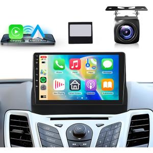 2G+64G Android Car Stereo for Ford Fiesta 2009-2014,Wireless Carplay Android Auto Car Radio, 9 Touch Screen Head Unit with GPS WiFi Bluetooth Mirror Link FM RDS AHD Backup Camera Mic