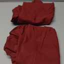 KKJIAF Ruffle Pillow Cases 24x24 Inches, Burgundy Square Ruffled Pillow Covers Set of 2, Microfiber Wrinkle Resistant Pillow Shams with Envelope Closure for Sofa Bed Living Room