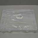 Large 24 Grids Plastic Organizer Box Adjustable Dividers,Clear Storage Box for Jewelry, Art DIY Crafts, Washi Tapes, Beads and Small Parts