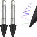 Slim Pen 2 Tips (2 Pack) Replacement fits for Surface Slim Pen 2, Real-Time Sensitivity Replacement nibs fits for Surface Pro 8/Surface Pro X/Surface Laptop Studio/Surface Duo 2 Table Pen (Black)