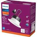 Philips 4 In. Retrofit White LED Recessed Light Kit, Daylight 5966431U3