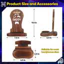 Slothoem Gamer Gifts for New Dad, New Expecting Dad First Fathers Day, New Dad Announcement, Best Birthday Gift for New Father, for Husband Soon-to-be-Dad, Wooden Headset Stand-Leveled Up To Daddy