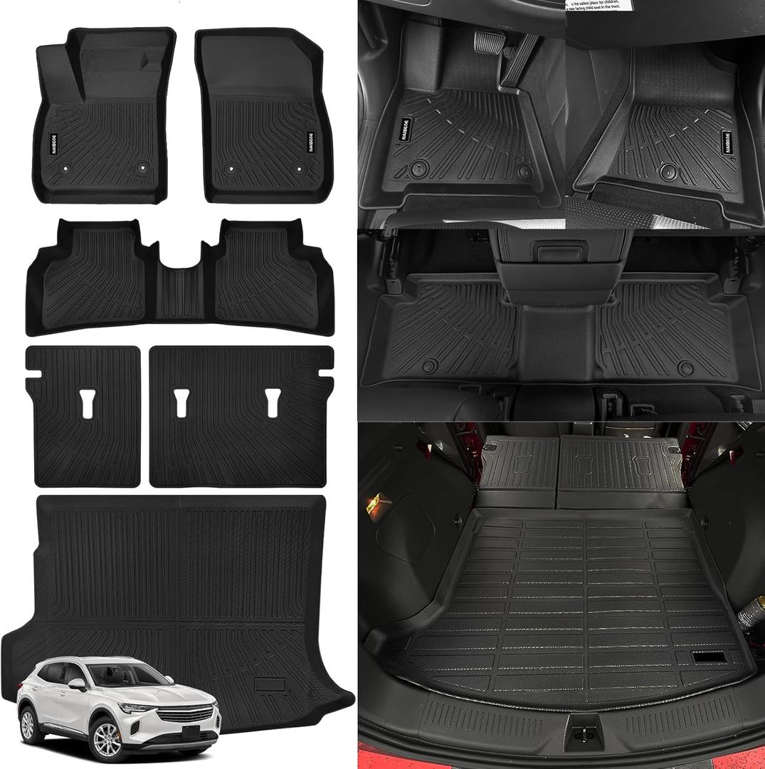 Naibeve Floor Mats for 2021 2022 2023 2024 2025 Buick Envision - All Weather Custom Fit for Buick Envision Floor Mats & Cargo Liner & Seats Back Cover Accessories Naibeve Floor Mats for 2021 2022 2023 2024 2025 Buick Envision - All Weather Custom Fit for Buick Envision Floor Mats & Cargo Liner & Seats Back Cover Accessories