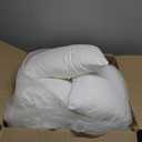MIULEE Pillow Inserts 18x18 (Pack of 4,White), Down Feather Throw Pillow Inserts, Premium Fluffy Stuffer Throw Pillows Cotton Fabric for Sofa Bed Couch