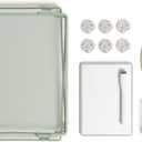 U Brands Urban Garden Locker Accessory Kit, with Magnets, Mirror, Whiteboard, Marker, Organizer, Shelf (Green)