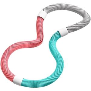 Adjustable Weighted Fitness Circles - Detachable Segments for Core, Abs & Waline Workout at Home for Beginners, Men & Women - Fitness Circles with Massage Nodes for Exercise & Entertainment(0.98 kg)
