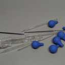 Weewooday Glass Droppers Pipettes Graduated Lab Dropper Glass Liquid Pipette with Big Rubber Hats 20 cm Stir Rod Washing Brush Transfer for Liquid Essential Oil(16 Pieces,Blue,10 ml)