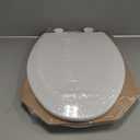 Bemis 1500EC 390 Lift-Off Wood Elongated Toilet Seat, Cotton White (Pack of 1)