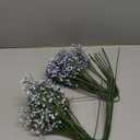 Elyum Babys Breath Artificial Flowers, 25 Pcs Long Stem Baby Breath Flowers Artificial Bulk, Real Touch Blue Fake Babys Breath Gypsophila for Wedding Bouquet Floral Arrangement Home Decor