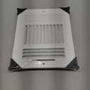 HVAC Premium 8x6 Duct Opening 3-Way AIR Supply Grille - Vent Cover & Diffuser - Flat Stamped Face - White [Outer Dimensions: 9.75"w X 7.75"h]