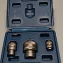 3 Piece Tap Socket Set for Ratchet Wrench - 1/4" 3/8" 1/2" Drive, Fits Taps, Reamers, Extractors with Square Shank (M3-M19),Cr-Mo Steel