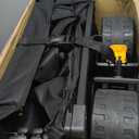 VIVOHOME 48''L Extended Collapsible Wagon Cart with 440lbs Weight Capacity, Heavy Duty 350L Folding Utility Garden Cart with Extended Tailgate and Big All-Terrain Beach Wheels