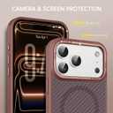 BENTOBEN Carbon Fiber for iPhone 17 Pro Case 2025 [Compatible with MagSafe] Magnetic Fashion Phone Case iPhone 17 Pro 6.3" Slim TPU Bumper with Drop Protection Women Men Cases Cover, Desert Titanium