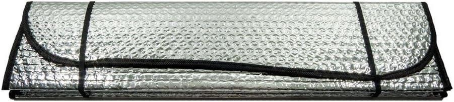 CLA Reflective Sun Shade for Car Windshield - 50" x 23-1/4" - Silver Reversible