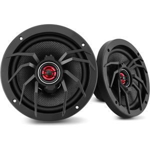 6.5" Coaxial Car Speakers1000W Max Power250W RMS4 OhmPlug & Play Upgrade for Old CarsTransform Your Daily Commute into a Stress-Relief Concert Hall Experience (Pair)