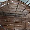 Kingsyard Bluebird Feeders for Outdoors Hanging, All Metal, Cage Bird Feeder with Tray, Squirrel Proof & Weatherproof, Easy to Refill & Clean (Brown)