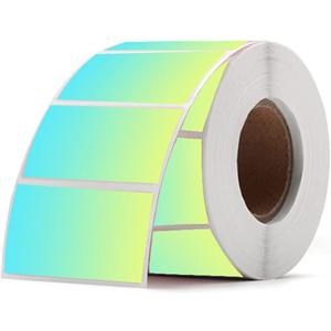 2.25"x1.25" Direct Thermal Labels,Colorful Shipping Thermal Stickers,Multi-Purpose Square Labels for Seal Thermal Label Printer(500pcs/roll)