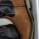 Rollda Kids Cowboy Boots for Boys Girls Western Square Toe Cowgirl Boots with Walking Heel (Toddler/Little Kid/Big Kid) (Black/Tan), 9