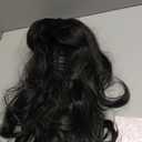 Linfairy Long Wavy Black Wig Big Bouffant Beehive Wigs for Women fits 50s 80s Costume (17.72 x 9.84 x 1.97 inches)