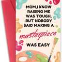 4 x Funny Mothers Day Cards - Mother's Day Cards for MomMothers Day Gift from Son Daughter