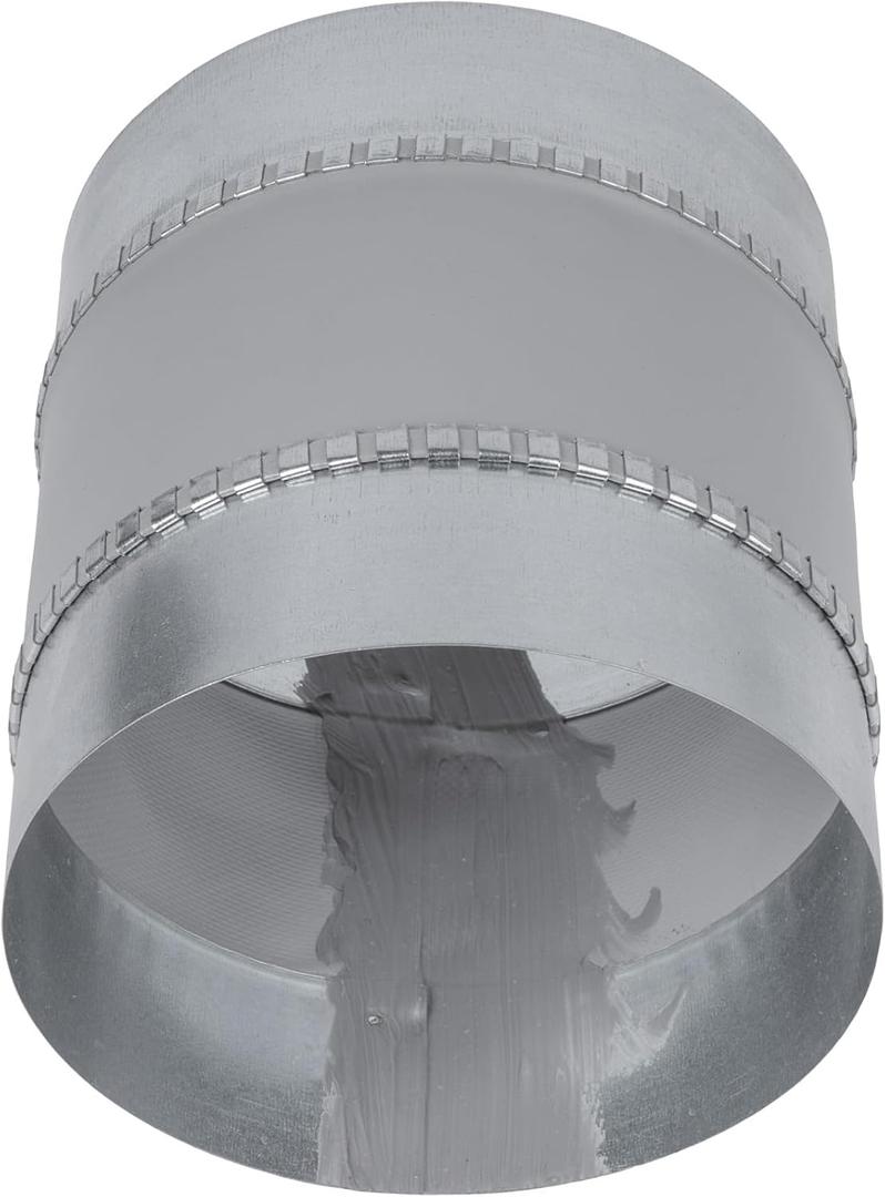 Repa Market 6" Inch Round Flexible Noise Control Duct Connector - Galvanized Steel Metal Pipe Extension, Vent Coupling - Dryer Vent Connector - Coupler for HVAC Ducting, Ventilation System, Fittings