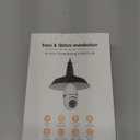 Security Camera Indoor Wireless WiFi Outdoor Home E27 360 Degree Panoramic Home Security Cameras IP Camera Motion Detection and Alarm Two-Way Audio 2pack