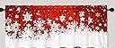 CAROMIO Christmas Curtains for Living Room, 2 Panel Sets, Red Velvet, 52"L x 16"T