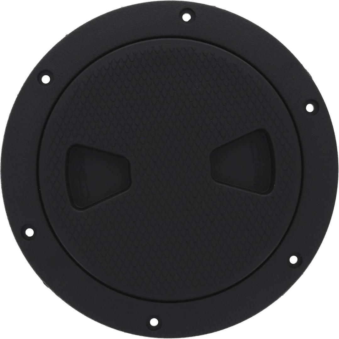 TCH Hardware 4" 6" 8" Black White Grey Round Deck Plate Inspection Hatch - Detachable Water Tight Lid Cover