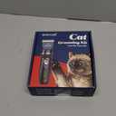 oneisall Quiet Cat Clippers for Matted & Long Hair, 2-Speed Cordless Pet Shaver Grooming Kit for Cats, Small Dogs & Animals (Blue)