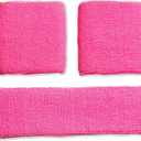 Neon Nation Sweatband Combo Set 2 Wrist & 1 Headband