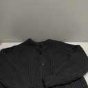 Cardigan Sweaters for Women Chunky Knit Cardigans Long Sleeve Button Sweater Jacket 2024 Fall Winter (Large, Black)