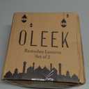 OLEEK Ramadan Lantern Lights (2PCs-8in)- Ramadan Decorations for Home 2026 - Ramadan Decor - Ramadan Lights - Ramadan Lanterns Decorative - Ramadan Lanterns for Kids - Ramadan Decoration   (Gold)