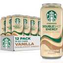 Starbucks Doubleshot Energy Drink Coffee Beverage, Vanilla, Iced Coffee, 15 fl oz Cans (12 Pack) BBD:10-19-26