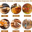 Autumn Essential Oils, MitFlor Fall Fragrance Oils for Candle Soap Making, 10ml x 6 Essential Oils for Diffusers for Home, Aromatherapy Gift Set for Halloween, Pumpkin Pie, Maple Syrup & Autumn Walk
