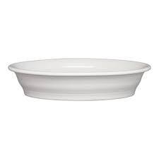 Fiesta Dinnerware Oval Vegetable Bowl, White