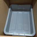 Rubbermaid Commercial Products Standard Bus/Utility Box, 4.6-Gallon, Gray, Plastic, Heavy Duty Restaurant Wash Basin/Dish Washing Tub for Kitchen Organization/Storage