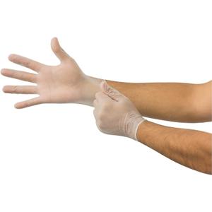 Ansell Microflex Derma Free DF-850 Disposable Smooth Vinyl Gloves for Food Prep & Handling - Medium, Natural (Case of 1000)