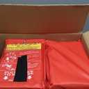 Macarrie 10 Pack 39” x 39” Fire Blanket Emergency for Home Kitchen Safety Suppression Blanket Fiberglass Fireproof Survival for Car Office (Red)