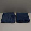 Navy Blue Curtains 96 Inch, Solid Color Blackout Curtains with Grommets for Bedroom 2 Panels Cotton Polyester Room Curtains, 54 x 96 Inches