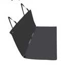 Amazon Basics Waterproof Dog Car Seat Cover, Scratch Proof Protector for Pet, Car Back Bench, 56 x 47 inch, Black