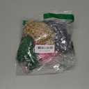 Geyoga 4 Pieces Mesh Crochet Hair Net Rayon Knit Snood Hat Thick Short Women Hairnet Snoods Cover Ornament for Sleeping(Black, Green, Pink, Beige)