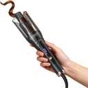 LANDOT Automatic Rotating Curling Iron 1-Inch - Versatile Styling for Salon Waves, Curls & Spirals | 8 Temp Settings & Anti-Scald Design for All Hair Types | Perfect for Daily Use & Beginners (Black)
