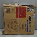 Fitvids 2" Olympic Bumper Plate Weight Plates with Steel Hub, 10LB, Pair, Black, Updated