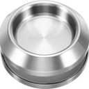 PATIKIL Round Sliding Glass Door Handle, 304 Stainless Steel Back-to-Back Bathroom Door Handles Pull Knob 2.3" OD with Screw for Shower Balcony Office Sliding Doors, Silver
