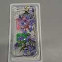 GVIEWIN for iPhone 17 Pro Case with Screen Protector, Upgraded [Full Camera Protection] [Non Yellowing] Floral Slim Shockproof Clear Women Phone Cover for iPhone 17 Pro 6.3" (Aconite/Blue)