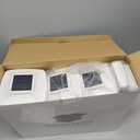 Davinci Lighting Renaissance Solar Outdoor Post Cap Lights - Includes Bases for 4x4 5x5 6x6 Posts - Bright LED Light - Pearl White (12 Pack)