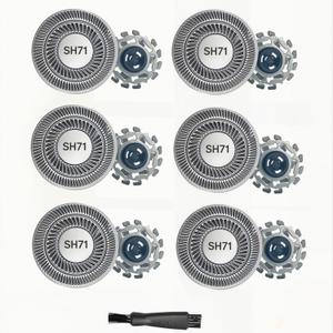 SH71/52 Replacement Heads for Philips Norelco Shaver Series 7000 and 5000,Compatible with noreclo Shaver, Blades for S5531 S5532 S5535 S7732 S7735 S7782 S783,6Pack