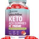 Ultra Prime Keto ACV Gummies Extreme 2000MG UltraPrime Keto Gummies Apple Cider Vinegar Formulated with Pomegranate Beet Juice Powder B12 Vegan Non GMO 60 Gummys (EXP 02/05/26)
